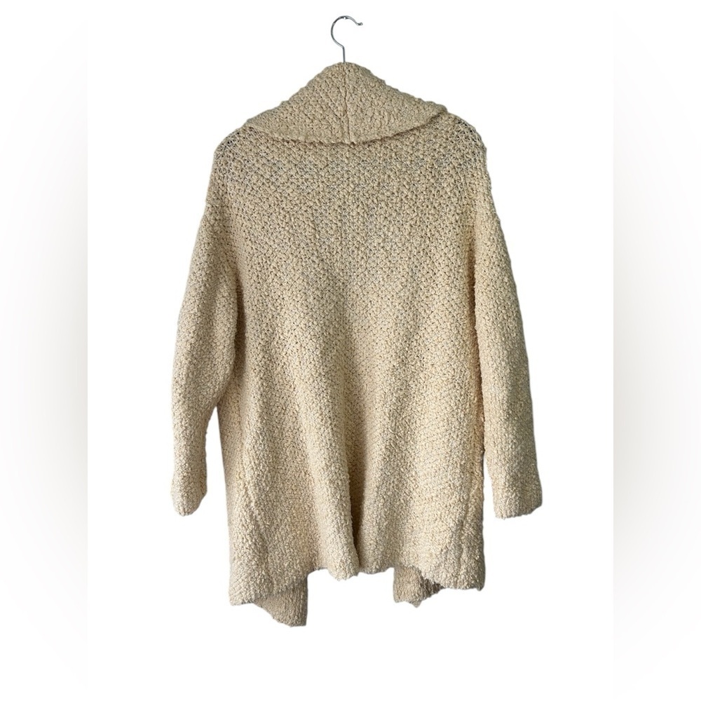 Free People Oversized Chunky Knit Cozy Teddy Fall Layering Open Cardigan XS - Picture 2 of 9
